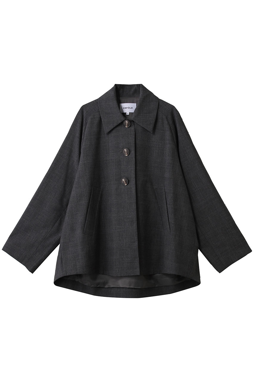 値下げ中ENFOLD HighTwist Weave BOX JACKET ENFOLD】HighTwist Weave BOX ジャケット 【買取入荷