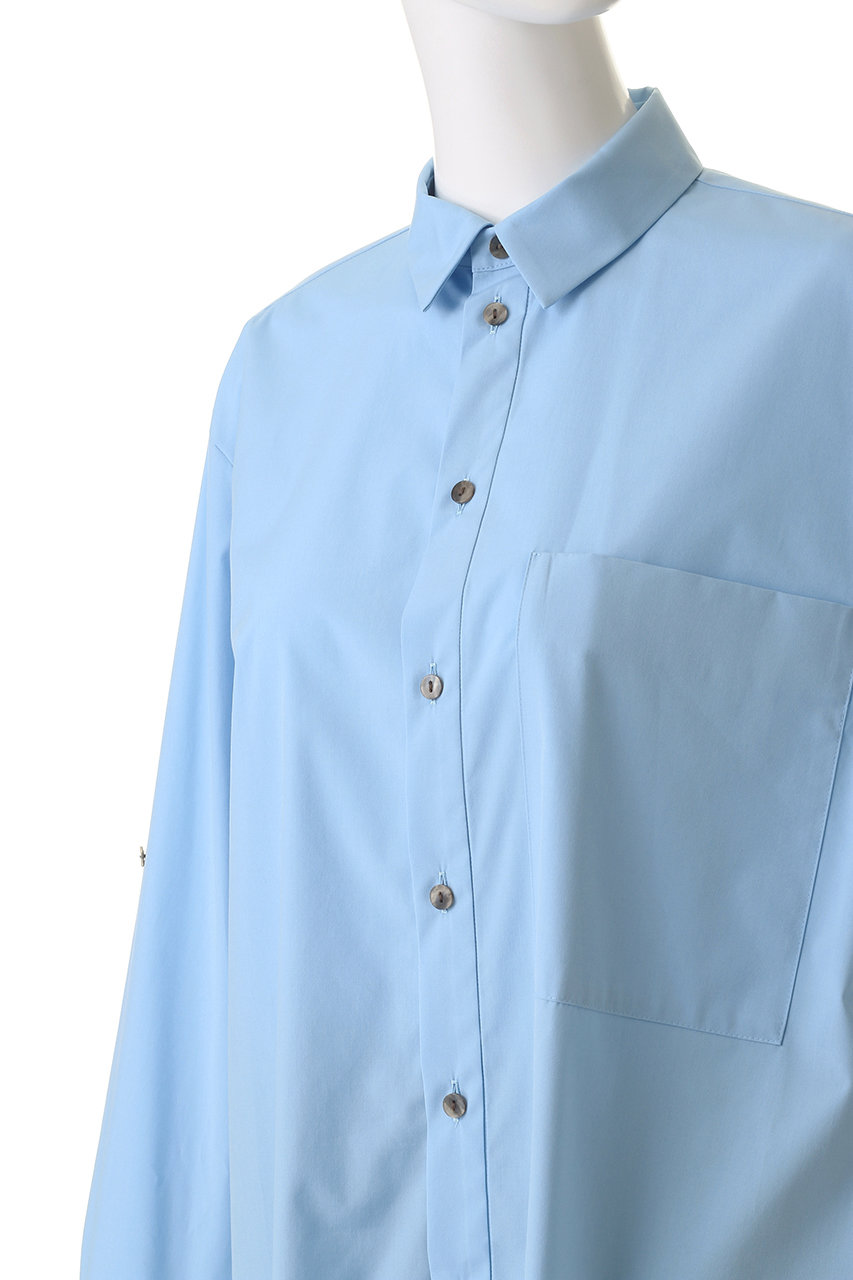 ENFOLD(エンフォルド)｜CUFFS COLOR SHIRT シャツ/ホワイト の通販