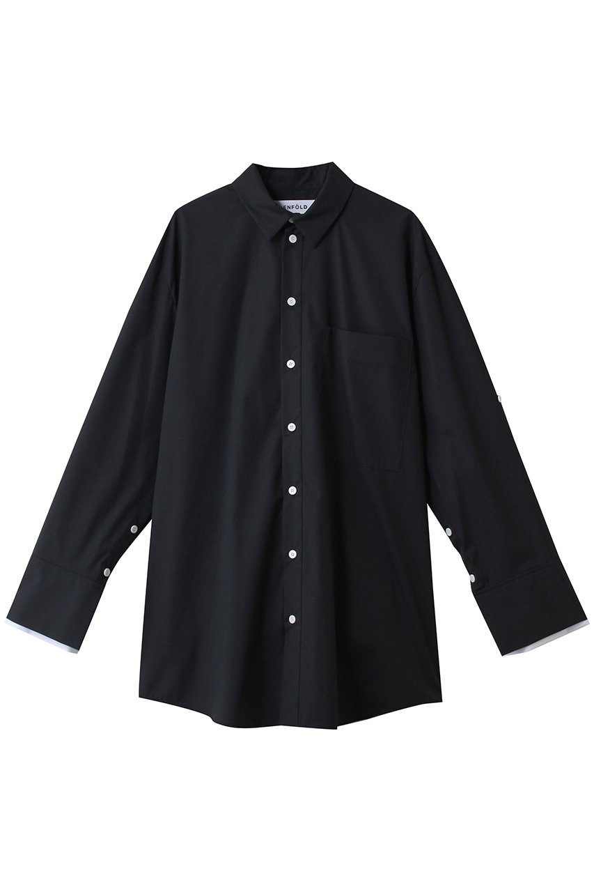 ENFOLD CUFFS COLOR SHIRT シャツ (ダークネイビー, 38) エンフォルド ELLE SHOP ENFOLD CUFFS COLOR SHIRT シャツ (ダークネイビー, 38) エンフォルド ELLE SHOP