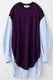 COMBI LONG SHIRT シャツ エンフォルド/ENFOLD ライトパープル