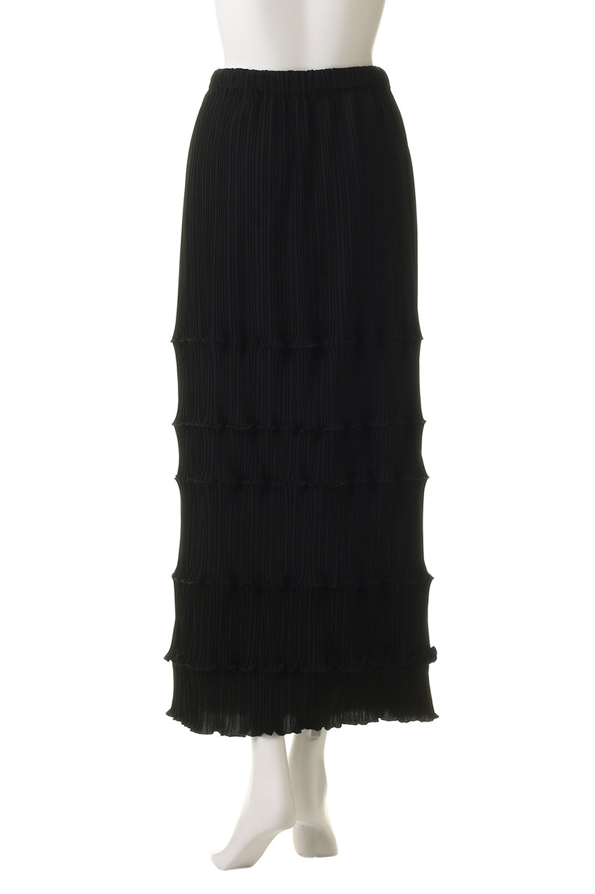 ENFOLD エンフォルド フリル ティアード パーツ ENFOLD(エンフォルド)｜TIERED PLEATS SKIRT スカート/ブラック