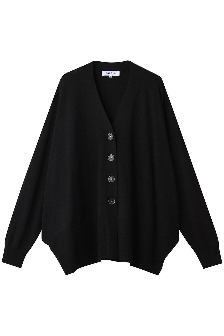 ENFOLD(エンフォルド)｜FLARE SILHOUETTE CARDIGAN カーディガン