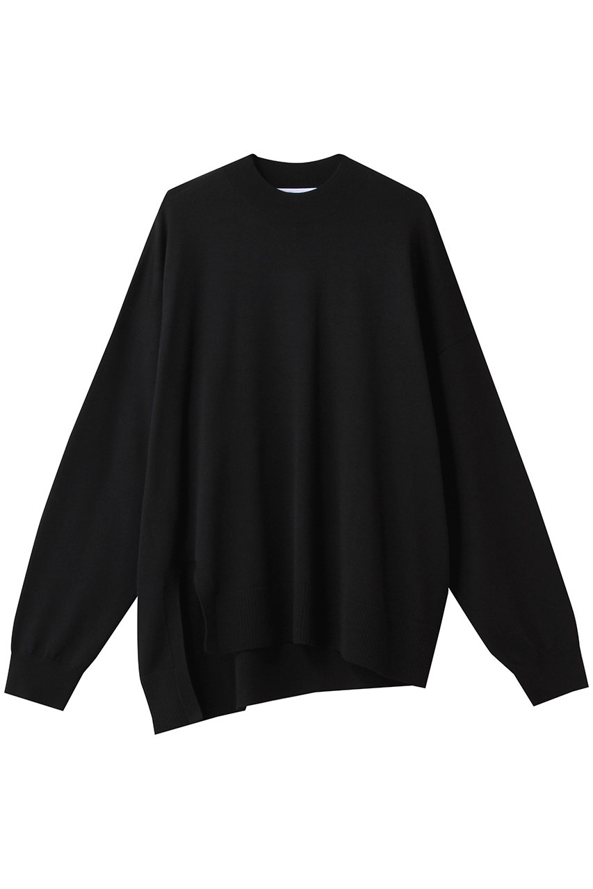 ENFOLD(エンフォルド)｜U SLIT BOX PULLOVER プルオーバー/ブラック の