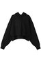 CROPPED HOODED PULLOVER プルオーバー エンフォルド/ENFOLD ブラック