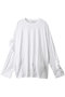 BALL DRAPE LONG SLEEVE T SHIRT シャツ エンフォルド/ENFOLD ホワイト