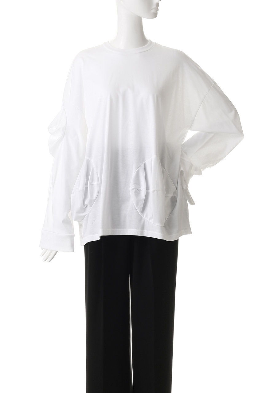 ENFOLD(エンフォルド)｜BALL DRAPE LONG SLEEVE T SHIRT シャツ