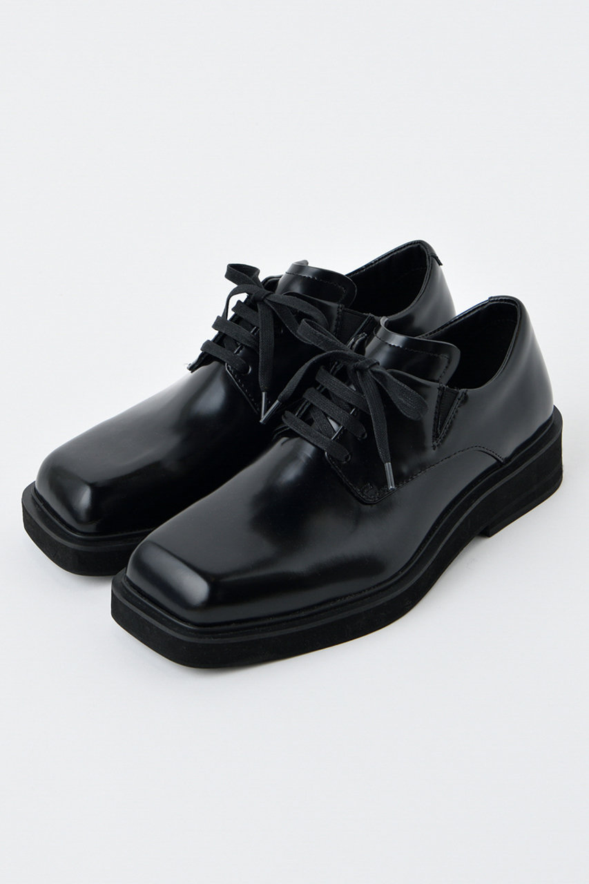 ENFOLD 8HOLL SQUARE SHOES シューズ (ブラック, 38(約24.5cm)) エンフォルド ELLE SHOP ENFOLD 8HOLL SQUARE SHOES シューズ (ブラック, 38(約24.5cm)) エンフォルド ELLE SHOP
