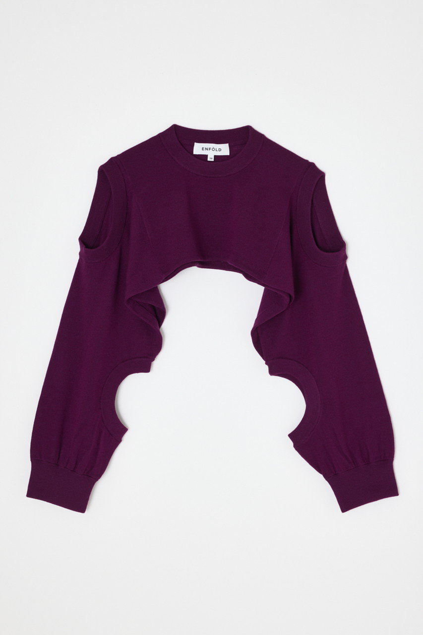 ENFOLD MANY NECK PARTS パーツ (ボルドー, 38) エンフォルド ELLE SHOP