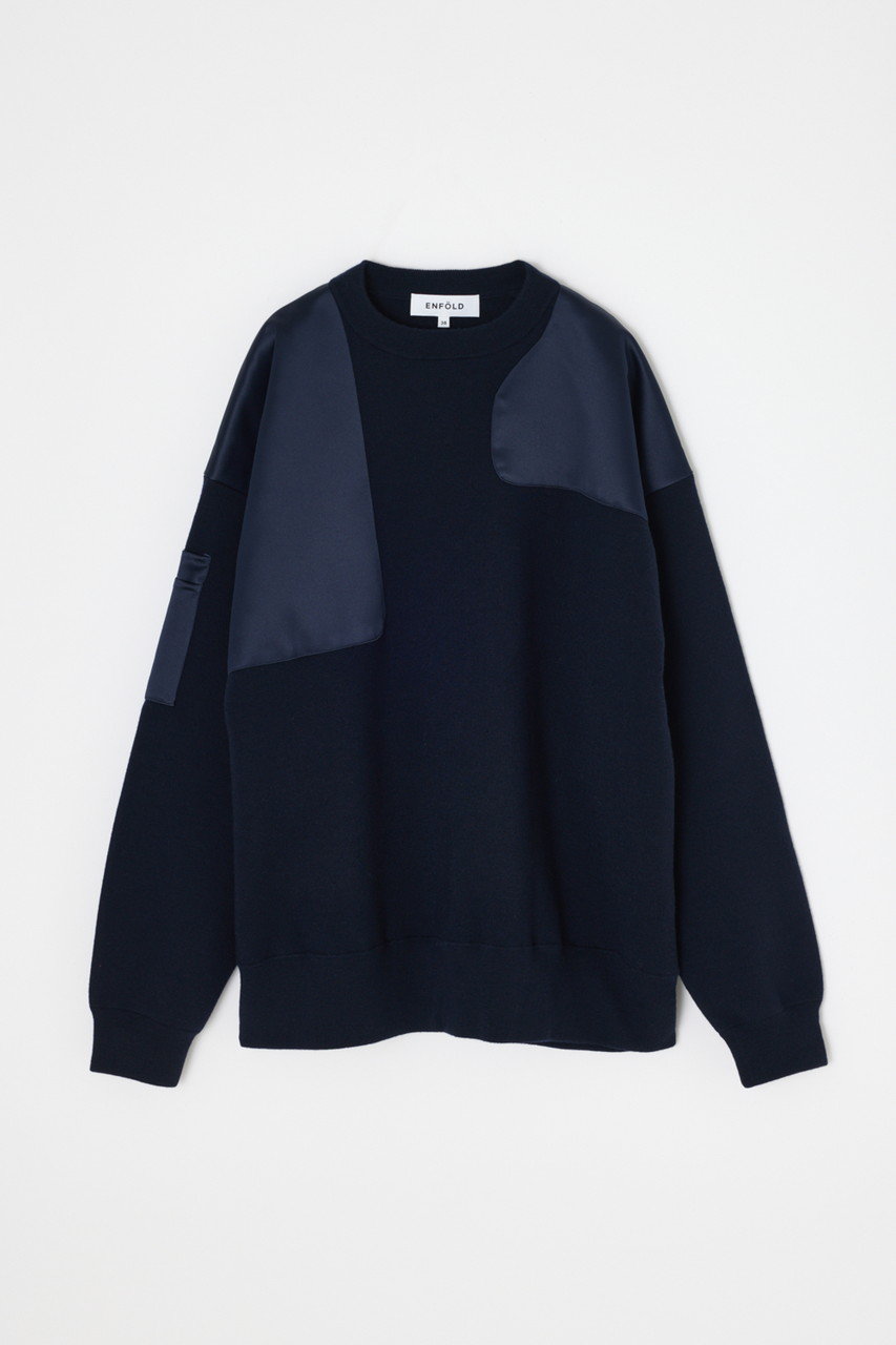 ENFOLD MILITARY CHAIR PULLOVER プルオーバー (ダークネイビー, 38) エンフォルド ELLE SHOP ENFOLD MILITARY CHAIR PULLOVER プルオーバー (ダークネイビー, 38) エンフォルド ELLE SHOP