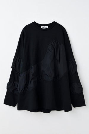 ENFOLD　黒 長袖 トップス ENFOLDエンフォルドRANDOM SOLID PULLOVERブラックレディース