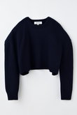 ENFOLD(エンフォルド)｜WIDE SHOULDER CROPPED PULLOVER プルオーバー