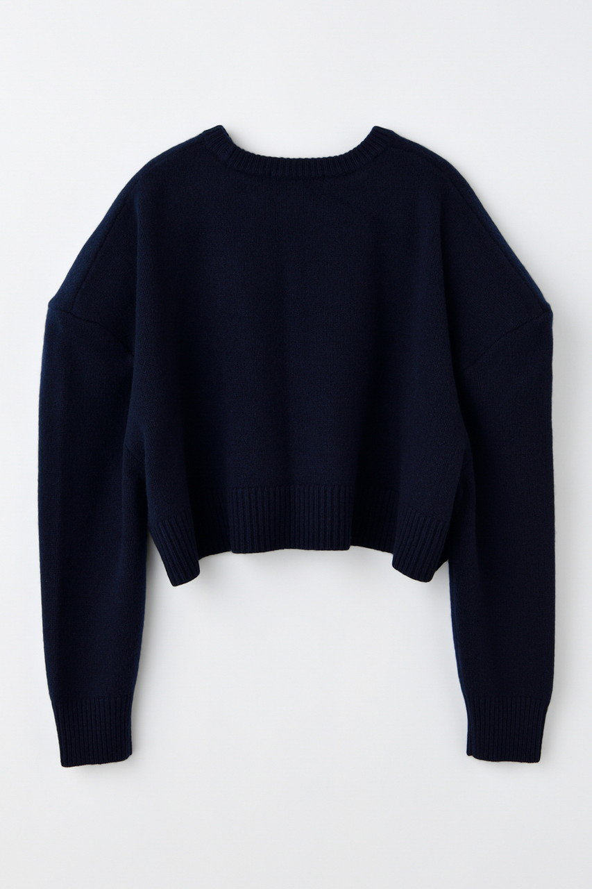 ENFOLD(エンフォルド)｜WIDE SHOULDER CROPPED PULLOVER プルオーバー