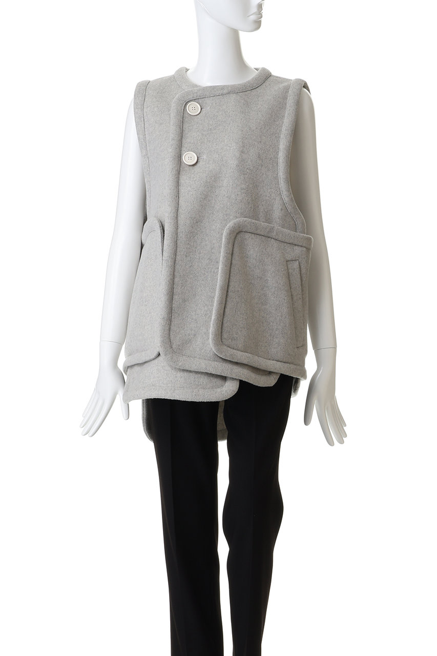 エンフォルド enfold パイピング ベスト PIPING VEST｜38｜YEL｜JACKET｜|ENFÖLD OFFICIAL ONLINE STORE