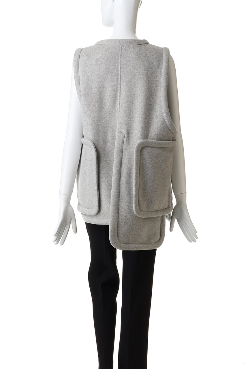 エンフォルド enfold パイピング ベスト ENFOLD(エンフォルド)｜PIPING VEST/Tグレー の通販｜ELLESHOP