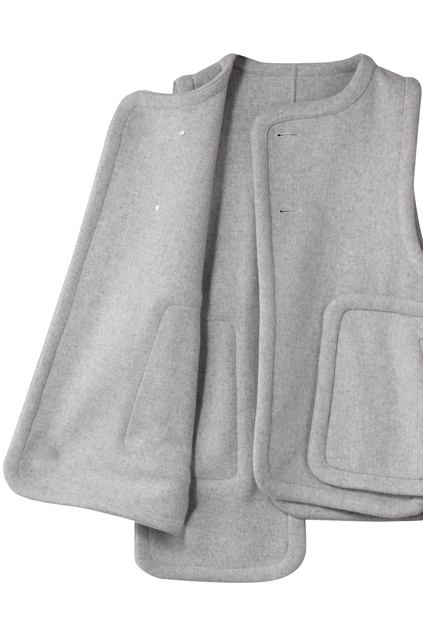 ENFOLD(エンフォルド)｜PIPING VEST/Tグレー の通販｜ELLESHOP