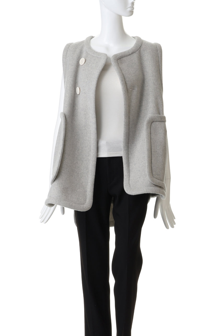 ENFOLD(エンフォルド)｜PIPING VEST/Tグレー の通販｜ELLESHOP・(エル