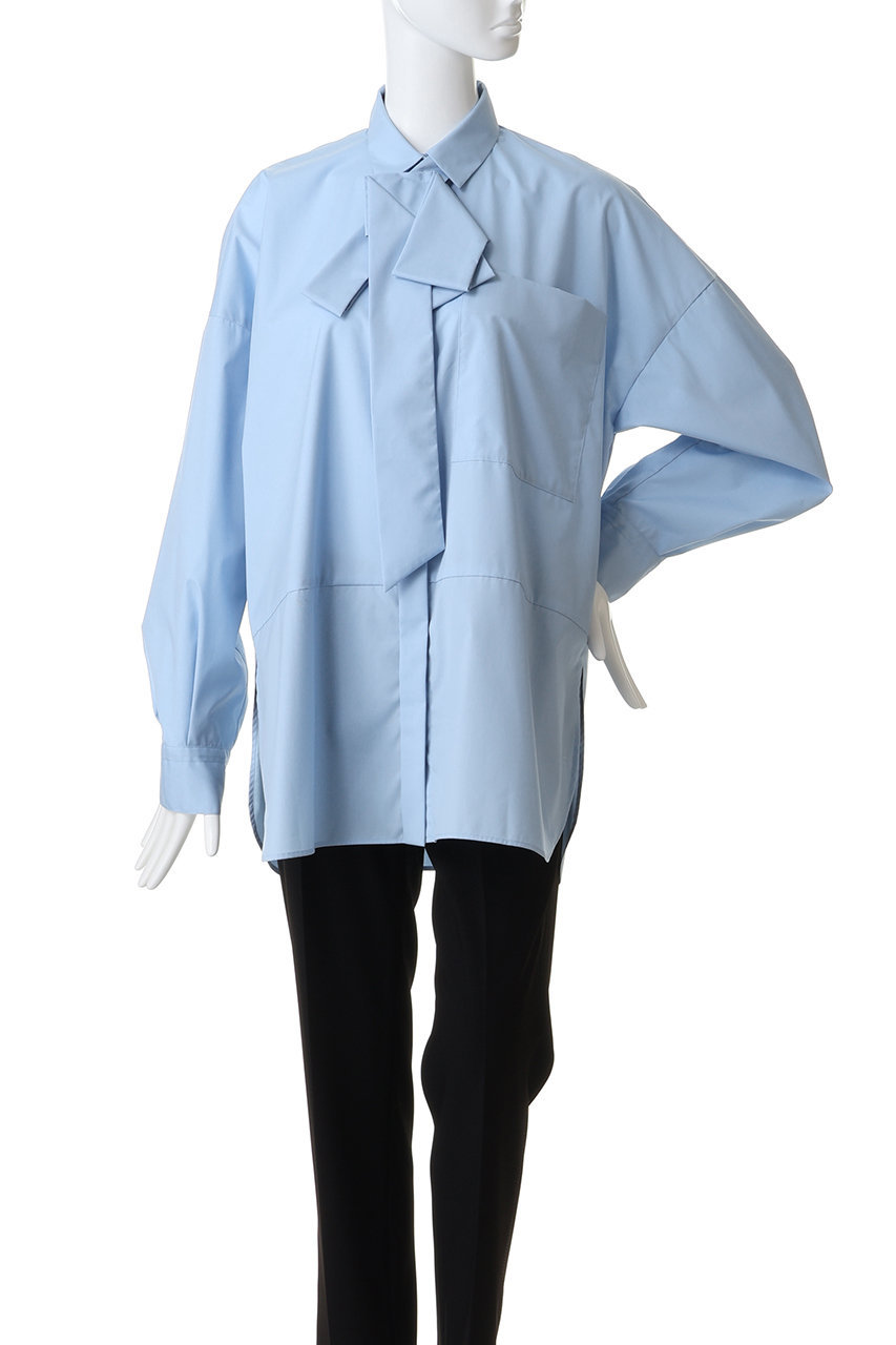 トップス ENFOLD ASYMMETRY BOW-TIE SHIRT ENFOLD ASYMMETRY BOW-TIE SHIRT