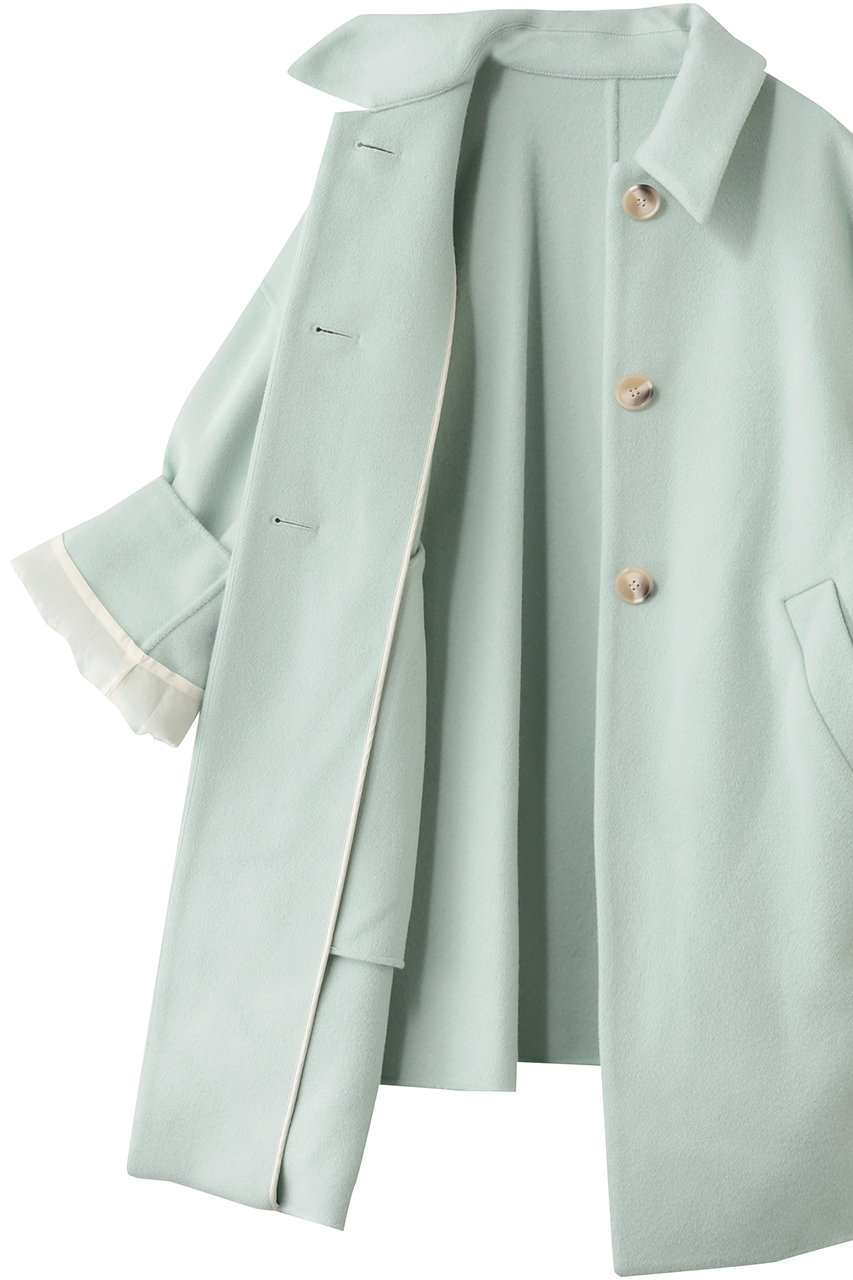 《エンフォルド》ケープロングコート ENFOLD(エンフォルド)｜NAPE SOUTIEN-COLLAR COAT/コート/ブラック の