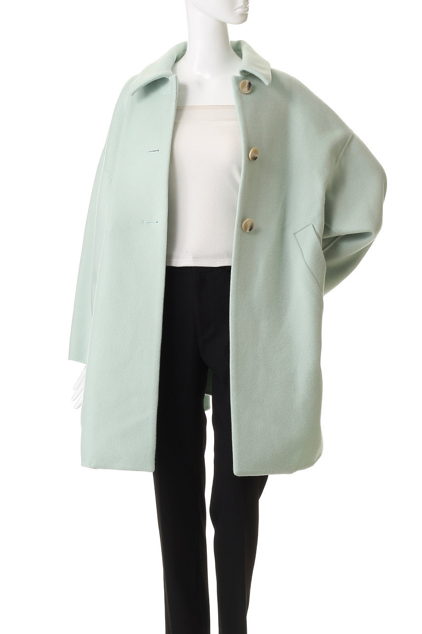 ENFOLD(エンフォルド)｜NAPE SOUTIEN-COLLAR COAT/コート/ブラック の