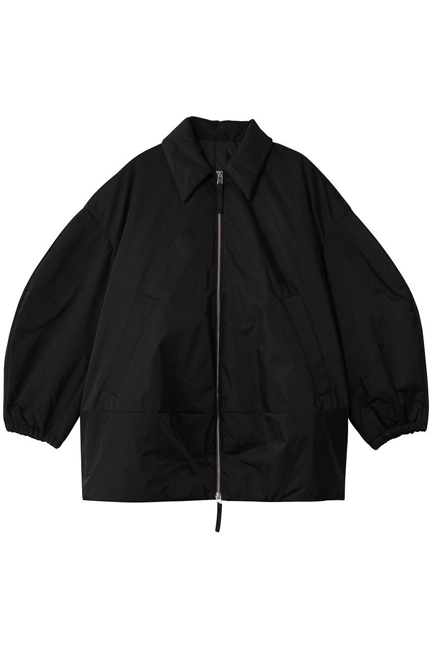 ENFÖLD エンフォルド　ブラック　ブルゾン【新品】　36 エンフォルドENFOLD ポリシャーリングジップブルゾン 黒36 (K