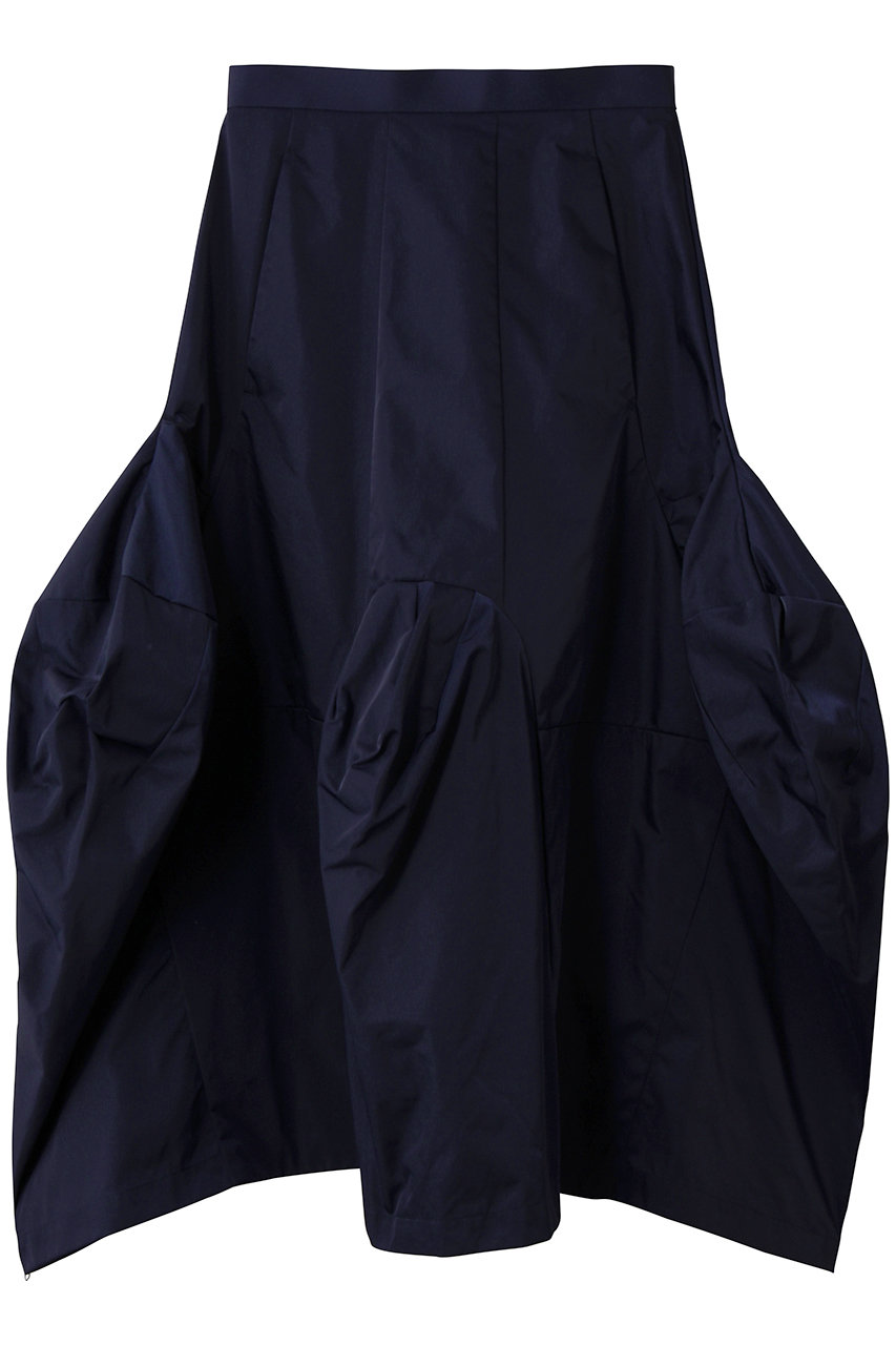 エンフォルド/ENFOLDのSOLID MIDI-SKIRT/スカート(ダークブルー/300IA131-2671)