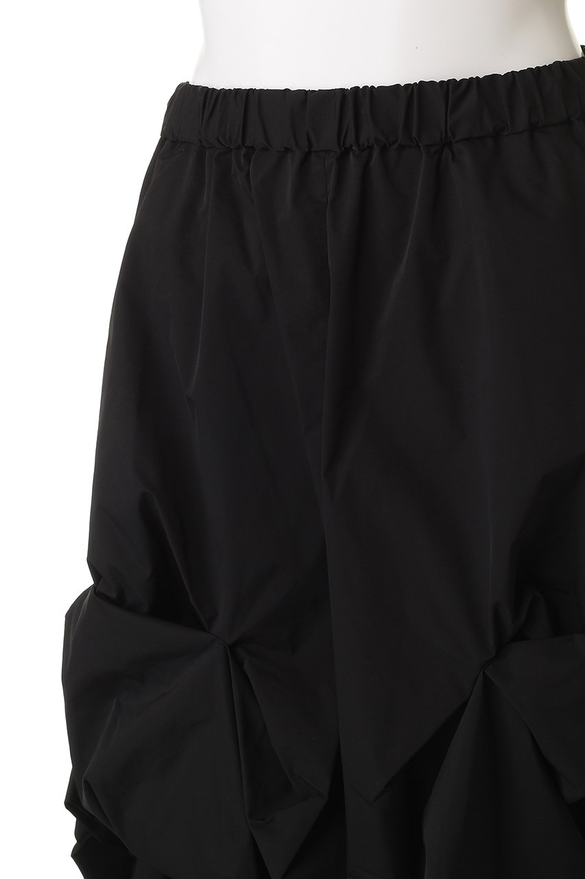 ENFOLD(エンフォルド)｜RIBBON TUCK SKIRT/スカート/ブラック の通販