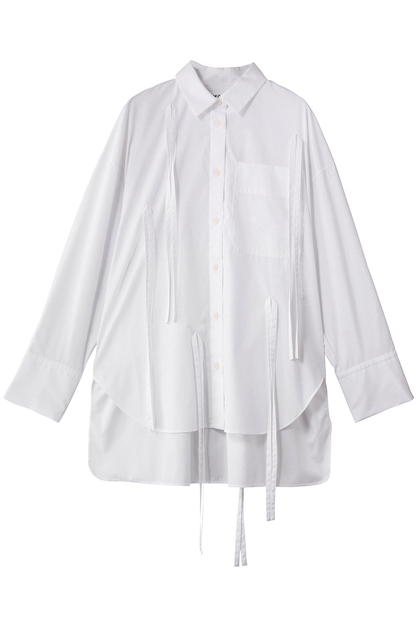 エンフォルド　リボン　ブラウス ENFOLD(エンフォルド)｜RIBBON SHIRT/シャツ/ホワイト の通販