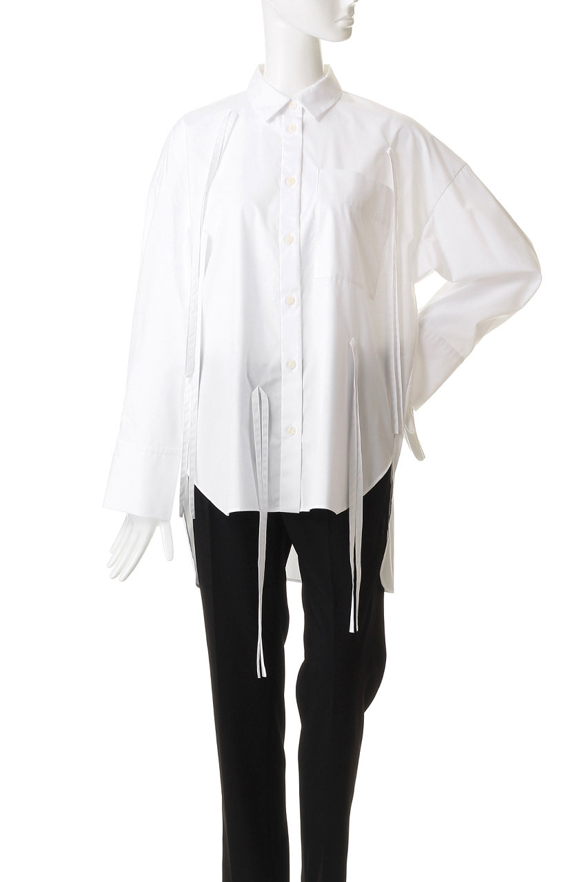 美品ENFOLD エンフォルド　ブラウス　38 ホワイトトップス　シャツ入学式m ENFOLD(エンフォルド)｜RIBBON SHIRT/シャツ/ホワイト の通販