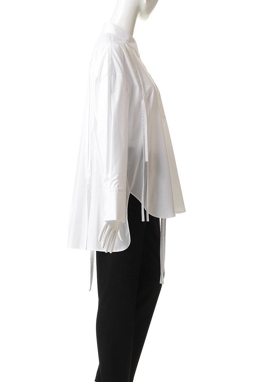 ENFOLD(エンフォルド)｜RIBBON SHIRT/シャツ/ホワイト の通販