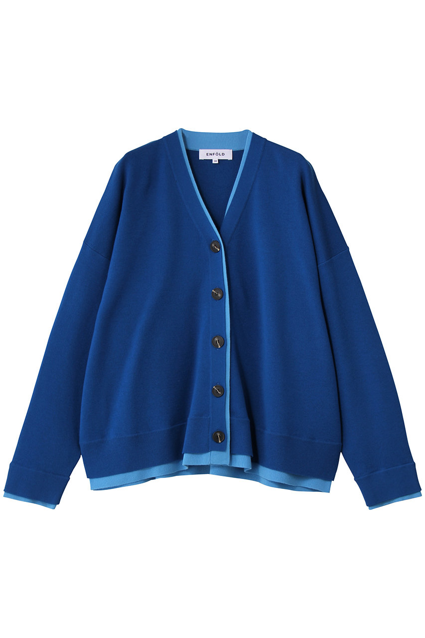 楽天ポイント還元】ENFOLD FAKE-LAYERED CARDIGAN/カーディガン