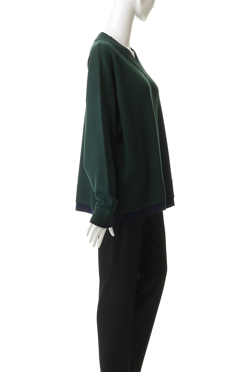 ENFOLD(エンフォルド)｜FAKE-LAYERED PULLOVER/プルオーバー/ダーク