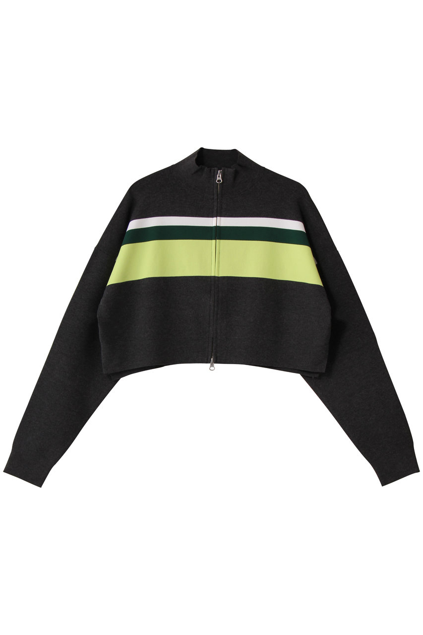 ENFOLD(エンフォルド)｜ZIP CARDIGAN/カーディガン/チャコールグレー