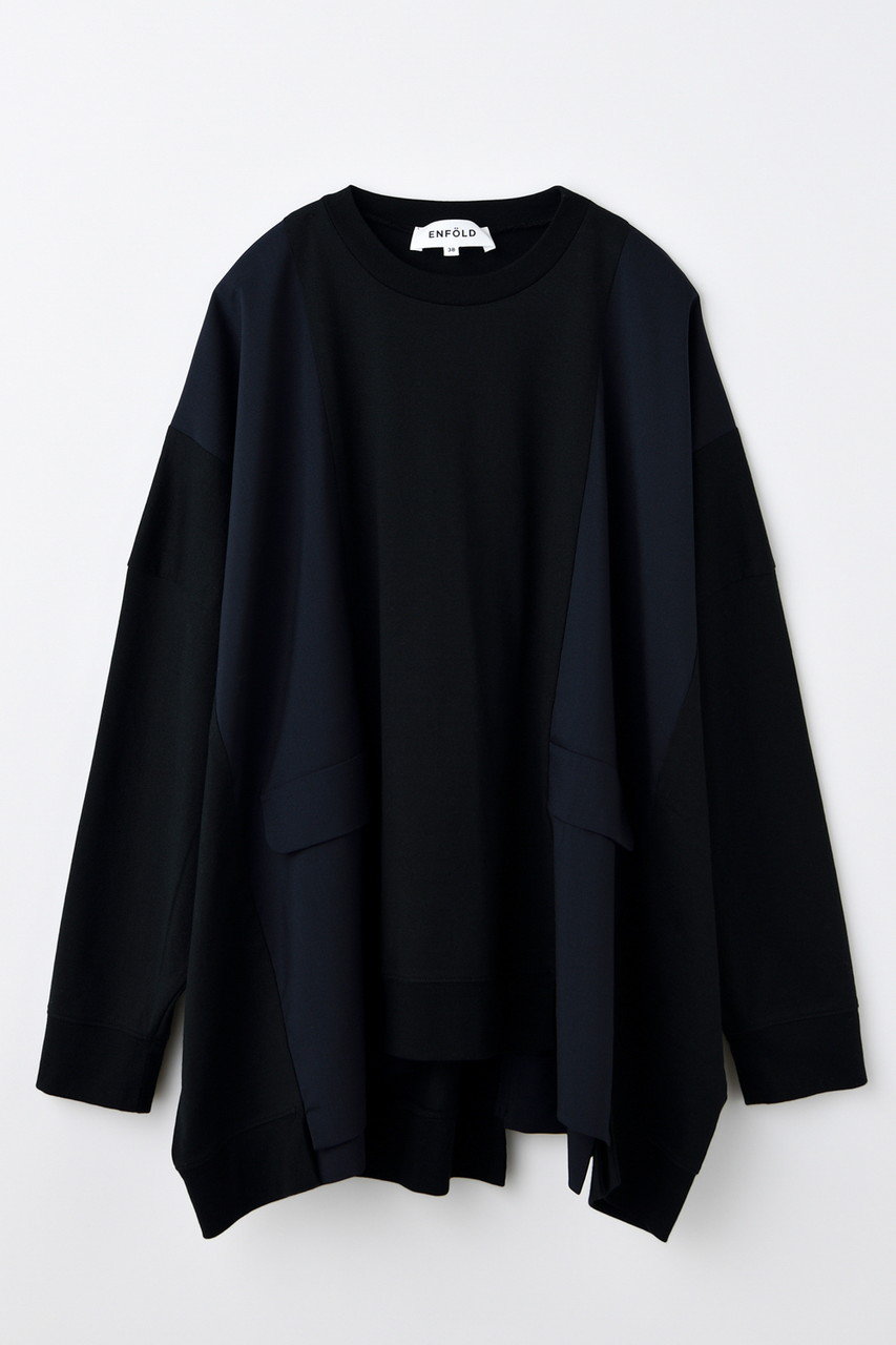 ENFOLD SWELL-HEM PULLOVER/プルオーバー (ブラック, 38) エンフォルド ELLE SHOP ENFOLD SWELL-HEM PULLOVER/プルオーバー (ブラック, 38) エンフォルド ELLE SHOP