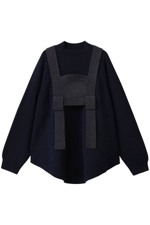 エンフォルド/ENFOLDのBUSTIER LAYERED PULLOVER/プルオーバー(110100/110105)