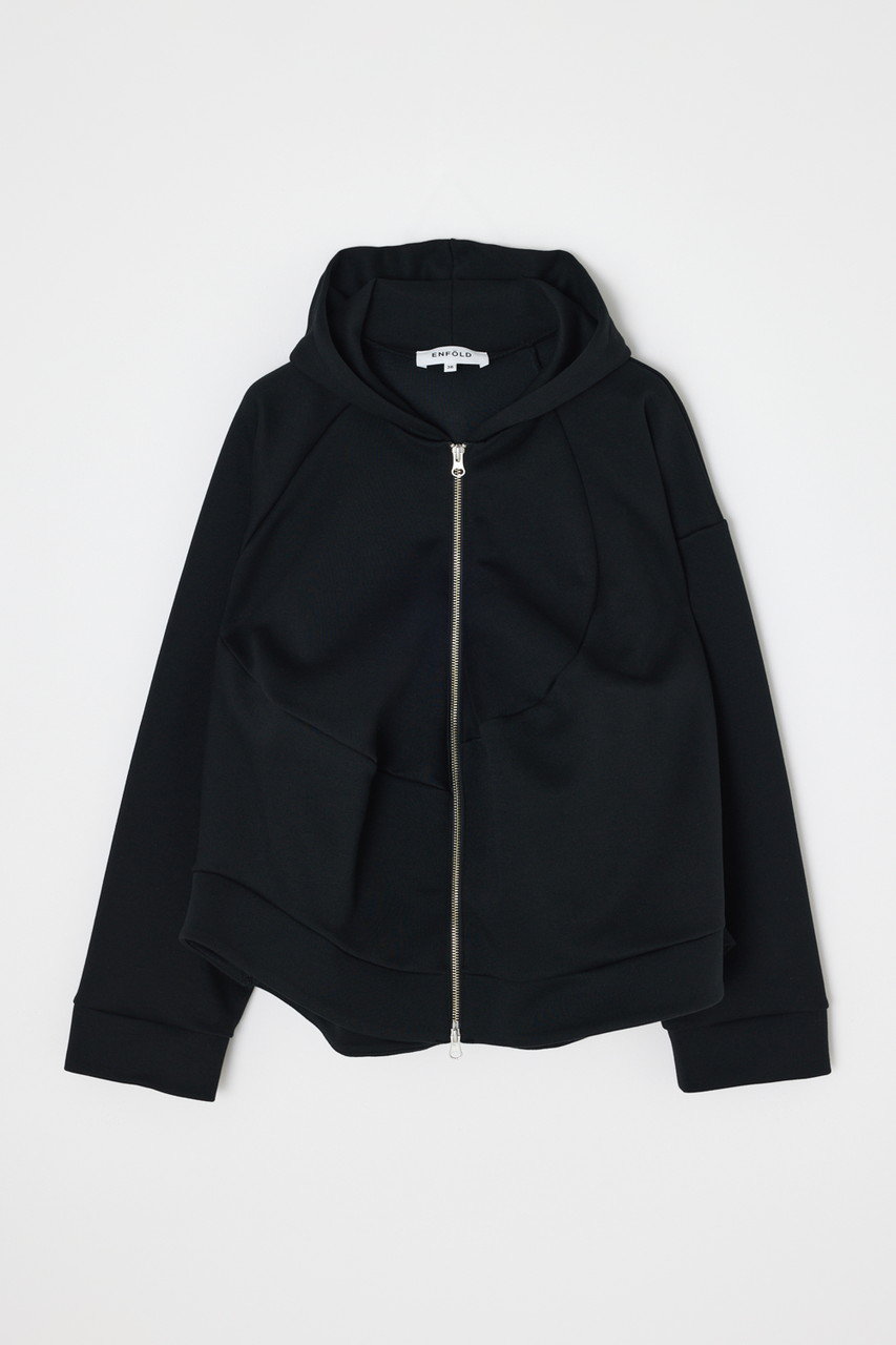 ENFOLD パーカー[ カーブクロップドフーディPARKA] ENFOLD CUT AND