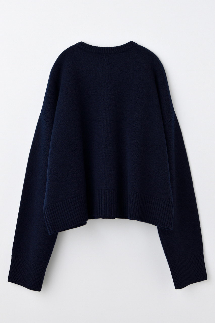 ENFOLD COLOR-BLOCK CARDIGAN ネイビー ブラック 24AW】ENFOLD エンフォルド / COLOR-BLOCK CARDIGAN