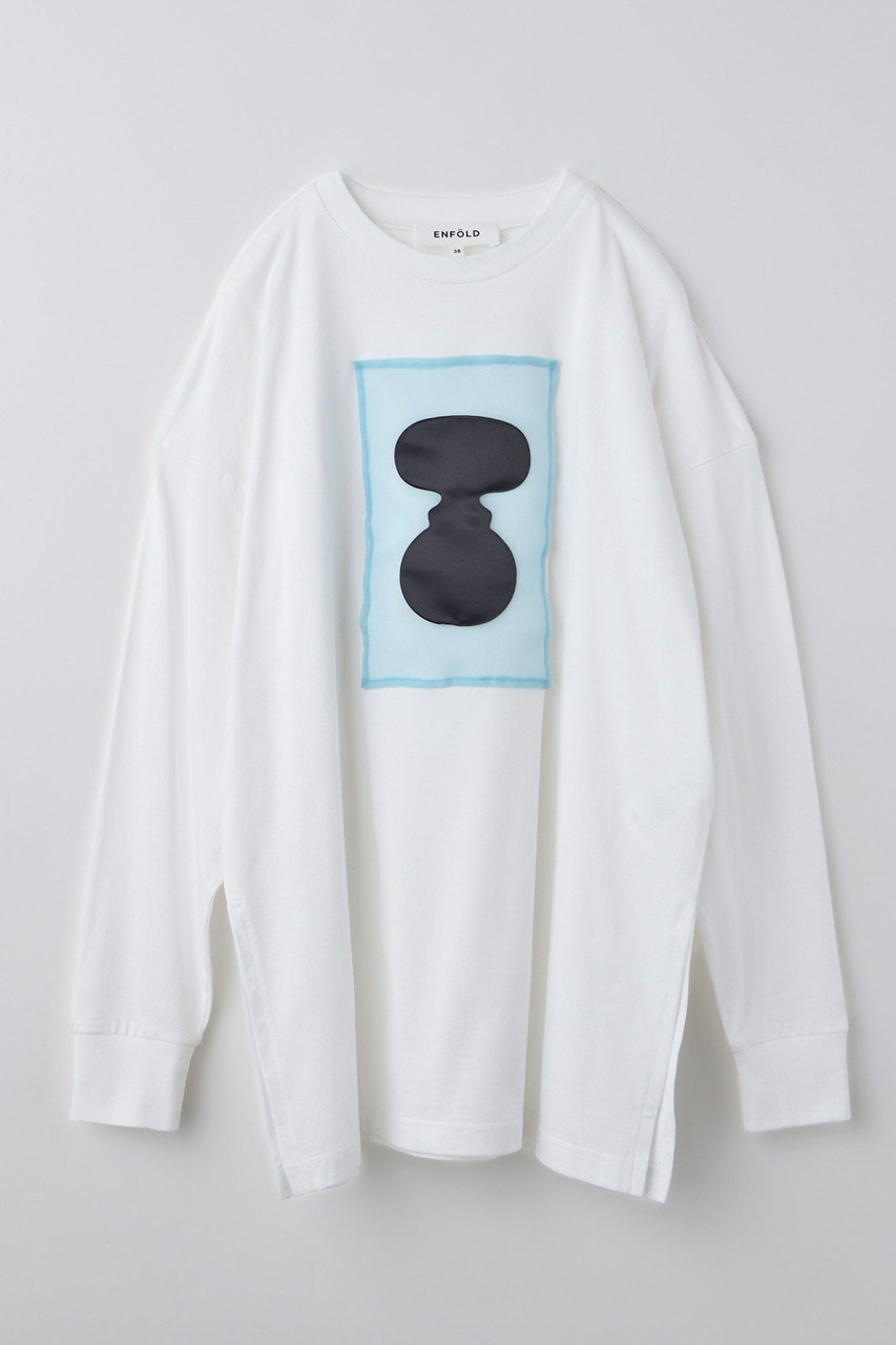 ENFOLD ホワイト ロングスリーブ カットソー 長袖 M 38 ENFOLD ホワイト ロングスリーブ カットソー 長袖 M 38 ENFOLD