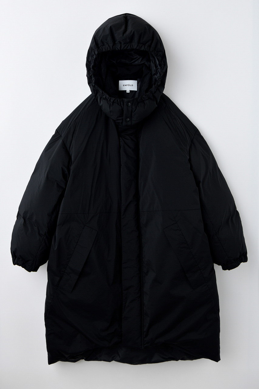 ENFOLD MONSTER COAT (ブラック, 36) エンフォルド ELLE SHOP