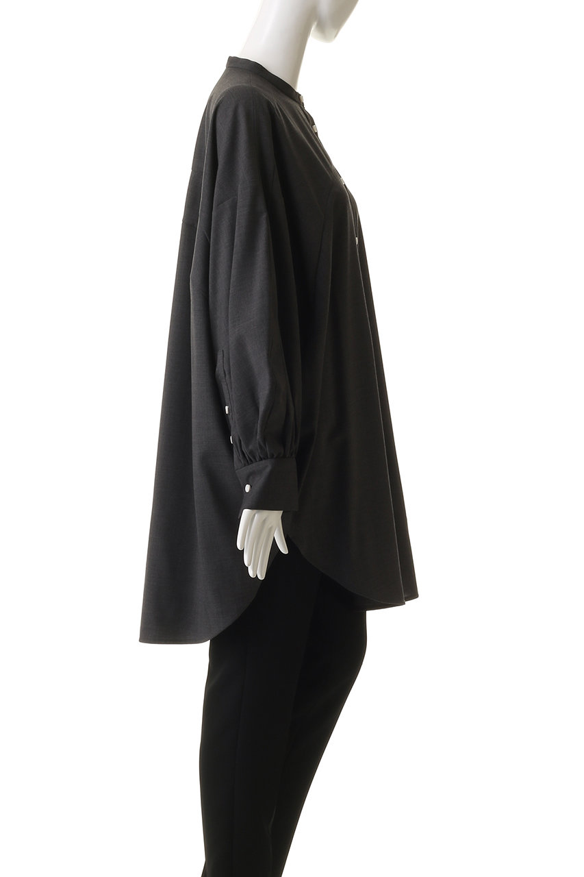 ENFOLD(エンフォルド)｜CIRCLE TUNIC-SHIRT/チャコールグレー の通販