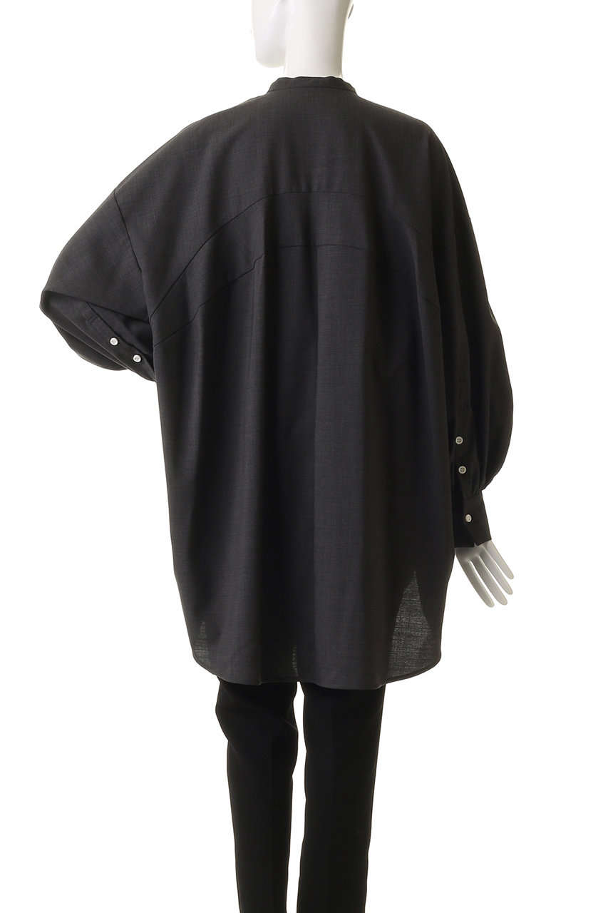 ENFOLD(エンフォルド)｜CIRCLE TUNIC-SHIRT/チャコールグレー の通販