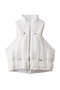 PADDED VEST エンフォルド/ENFOLD ホワイト