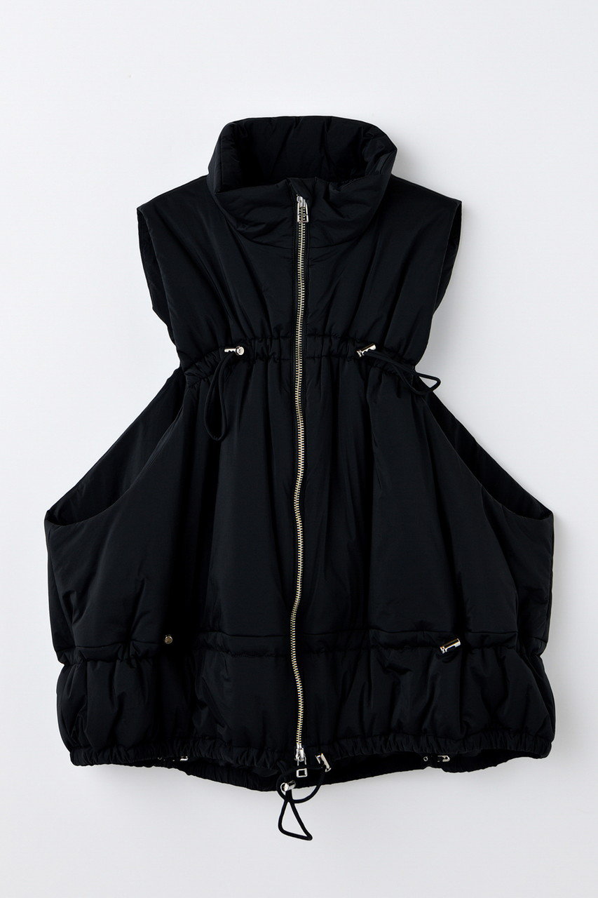 ENFOLD PADDED VEST (ブラック, 38) エンフォルド ELLE SHOP