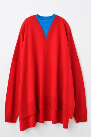 エンフォルド/ENFOLDのHIGH-GAUGE LAYERED-PULLOVER(110300/110301)