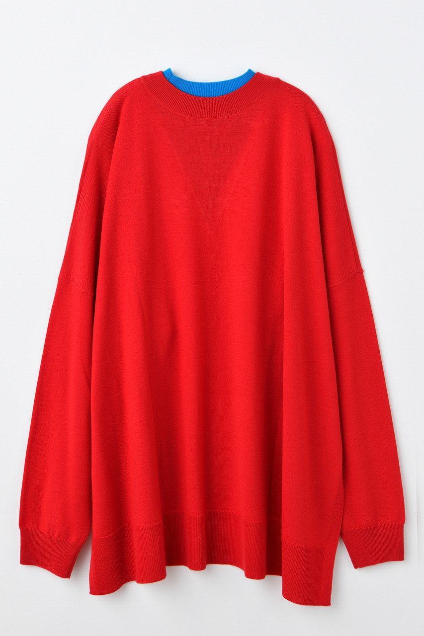 ENFOLD(エンフォルド)｜HIGH-GAUGE LAYERED-PULLOVER/レッド の通販 