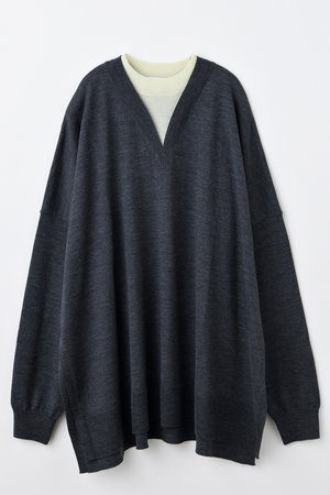 エンフォルド/ENFOLDのHIGH-GAUGE LAYERED-PULLOVER(110300/110301)