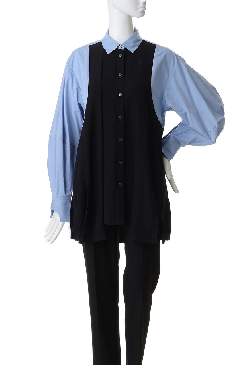 ENFOLD(エンフォルド)｜PANEL-HEM PULLOVER/ブラック の通販｜ELLESHOP