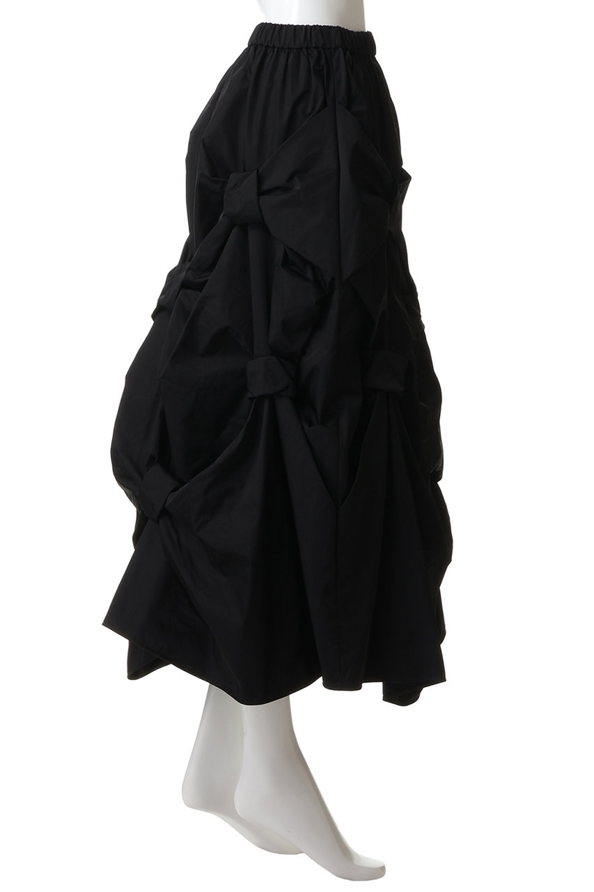 ENFOLD(エンフォルド)｜TACK VOLUME SKIRT/ブラック の通販｜ELLESHOP