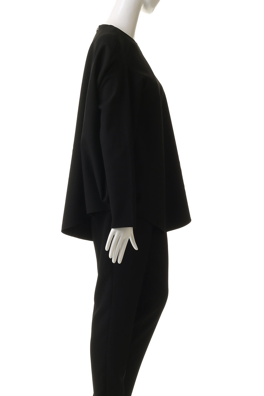 ENFOLD(エンフォルド)｜CURVED-FORM PULLOVER/ブラック の通販