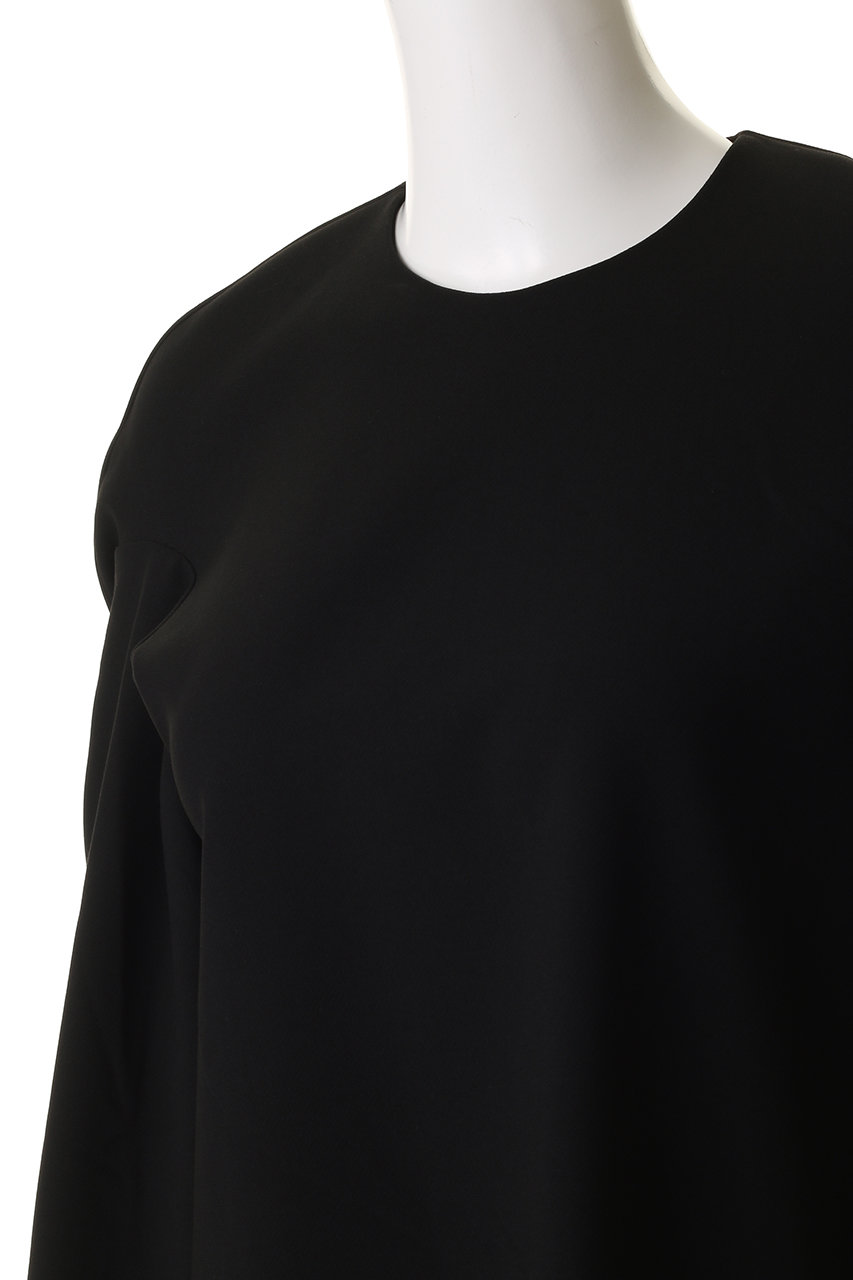 ENFOLD(エンフォルド)｜CURVED-FORM PULLOVER/ブラック の通販