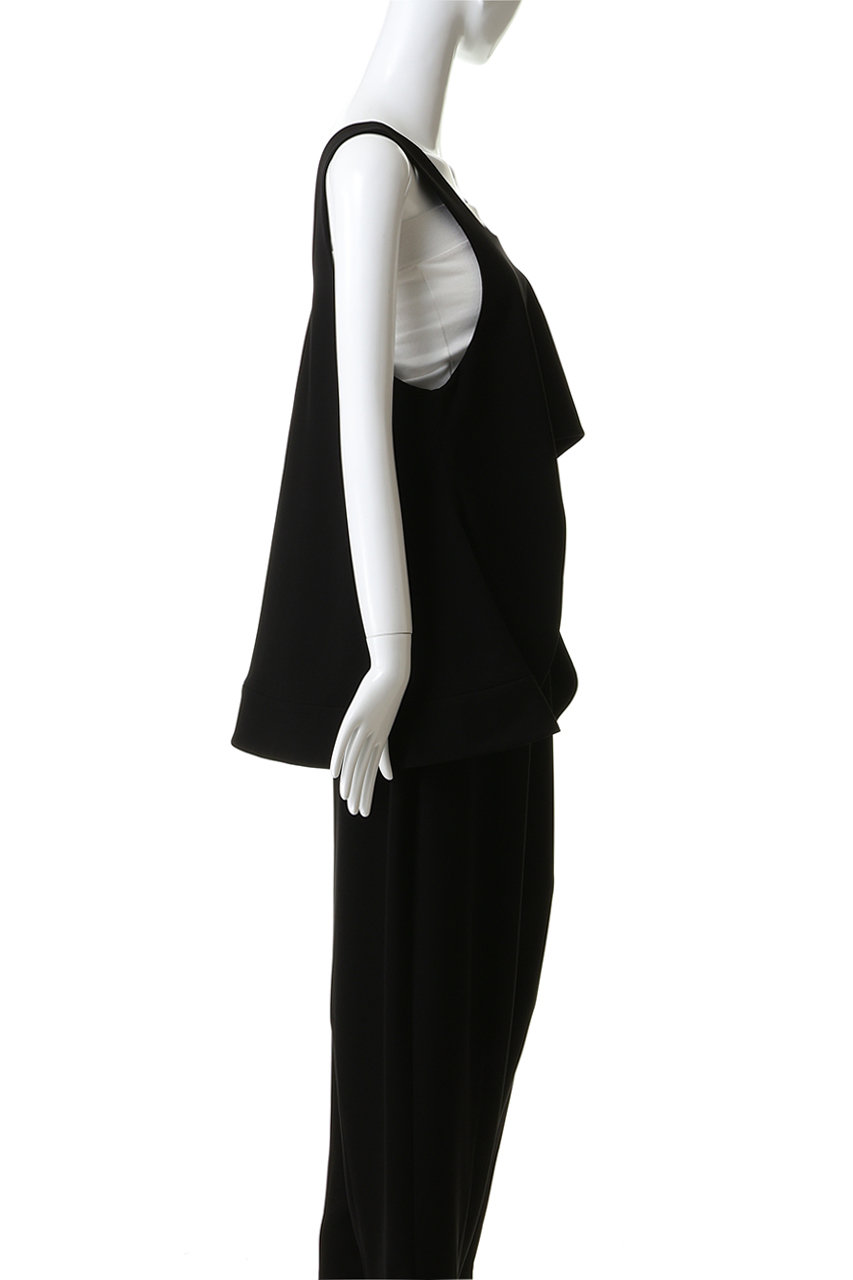 ENFOLD(エンフォルド)｜2WAY FLARE VEST/ブラック の通販｜ELLESHOP
